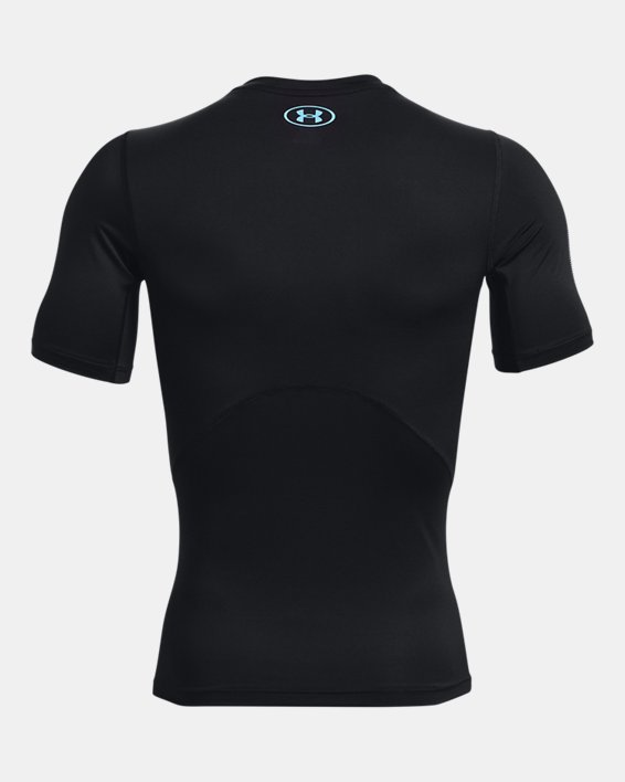 Men's HeatGear® Short Sleeve, Black, pdpMainDesktop image number 5